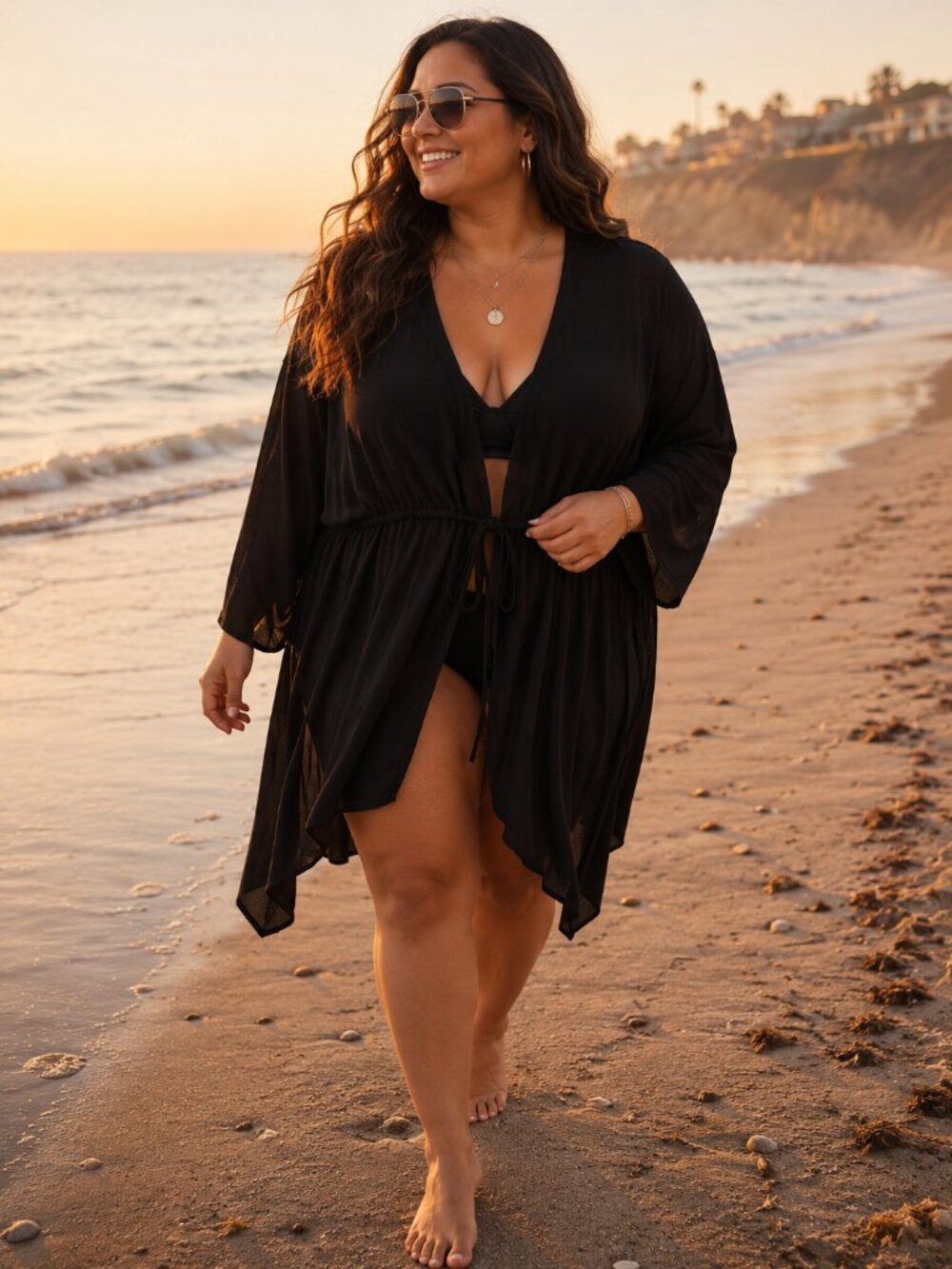 Torrid Super Soft Black Front Tie Cardigan, Size 3X